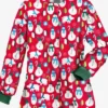 Christmas-Multicolor-Scrub-Jacket