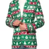 Christmas-Special-Mens-Green-Blazer-On-Sale