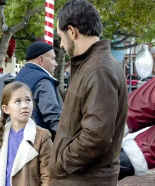 Christmas in Homestead Michael Rady Leather Jacket For Sale
