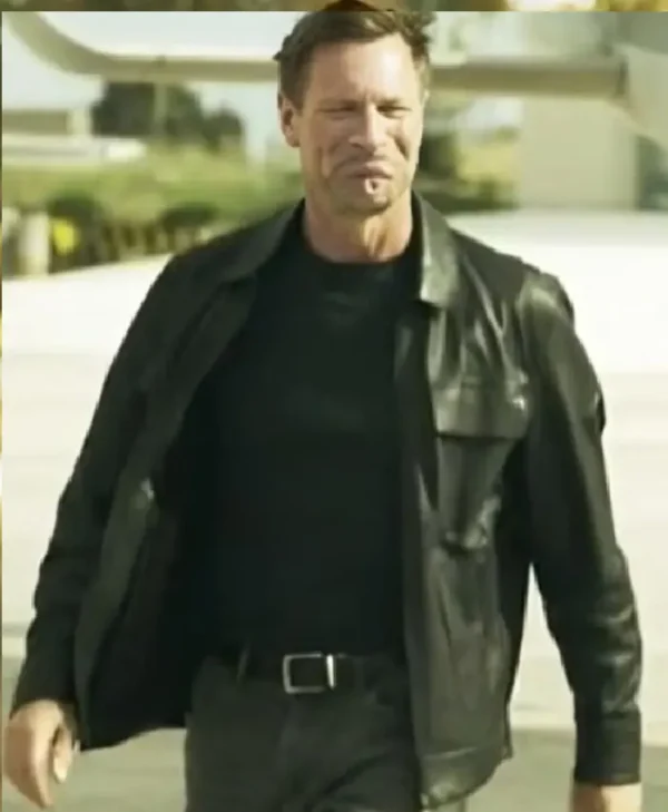 Classified 2024 Aaron Eckhart Leather Jacket
