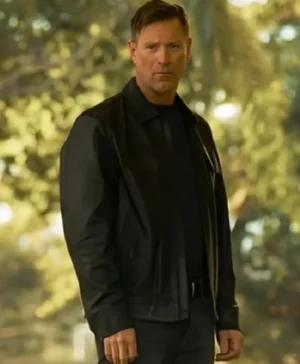 Classified 2024 Aaron Eckhart Leather Jacket Side