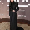 Demi Moore Landman Premiere Black Long Coat