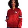 Fresno State Bulldogs Line Up Satin Jacket