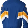 Golden State Warriors Captain Royal Satin Jacket Back