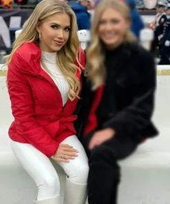 Gracie-Hunt-Red-Hooded-Jacket-Sale