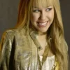 Hannah Montana Miley Cyrus Gold Leather Jacket For Sale