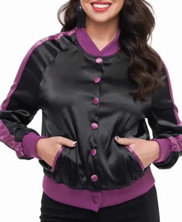Hocus Pocus Purple and Black Varsity Jacket
