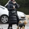 Holly Willoughby Puffer Coat Side