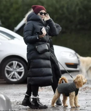 Holly Willoughby Puffer Coat Side