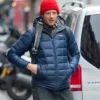 James Norton Soho Street Blue Puffer Jacket