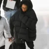 Janet Jackson NYC Black Puffer Jacket Side