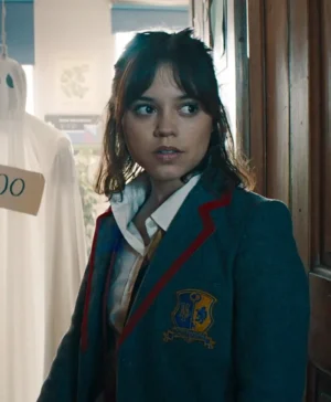 Jenna Ortega Beetlejuice Beetlejuice Grey Blazer
