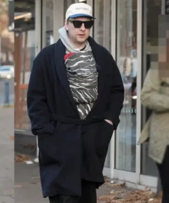 Joe Lycett Black Wool Coat