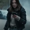 Karla Dixon Reacher S02 Black Leather Jacket