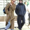 Katie Holmes Camel Long Coat 2