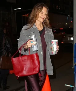 Katie Holmes NYC Grey Denim Jacket