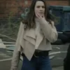 Kayla Craig Cross Special Agent Beige Jacket
