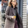 Keira Knightley Tweed Grey Blazer Side