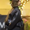 Kendall Jenner LA concert Leather Jacket Back