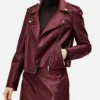 Kold X Malika Kold Wise Maroon Jacket Front