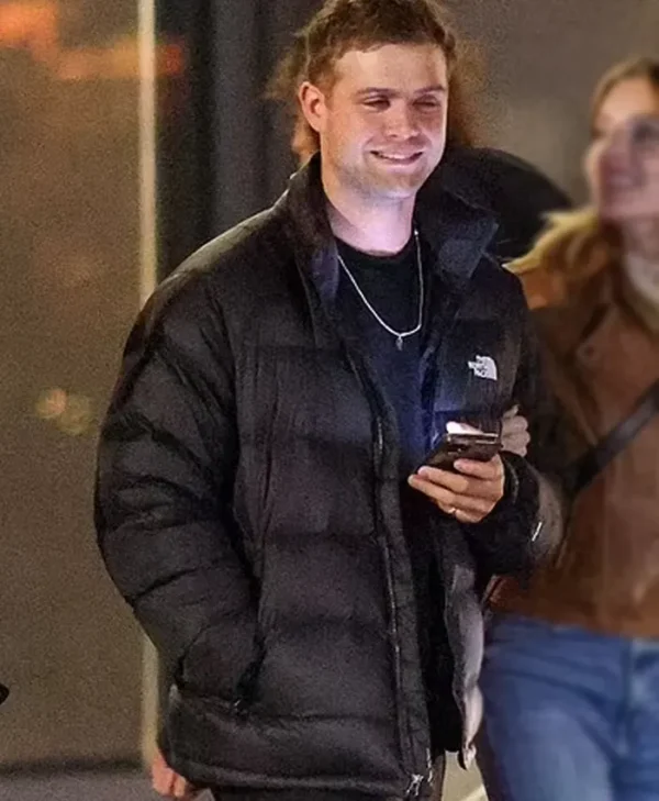 Leo Woodall Black Puffer Jacket