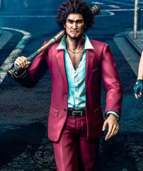 Like a Dragon Infinite Wealth Ichiban Kasuga Maroon Suit