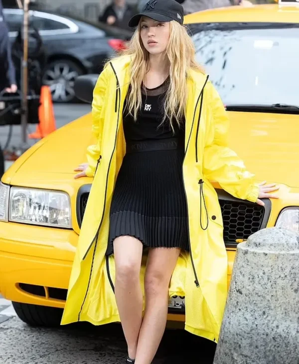 Lila Moss New York City Yellow Coat