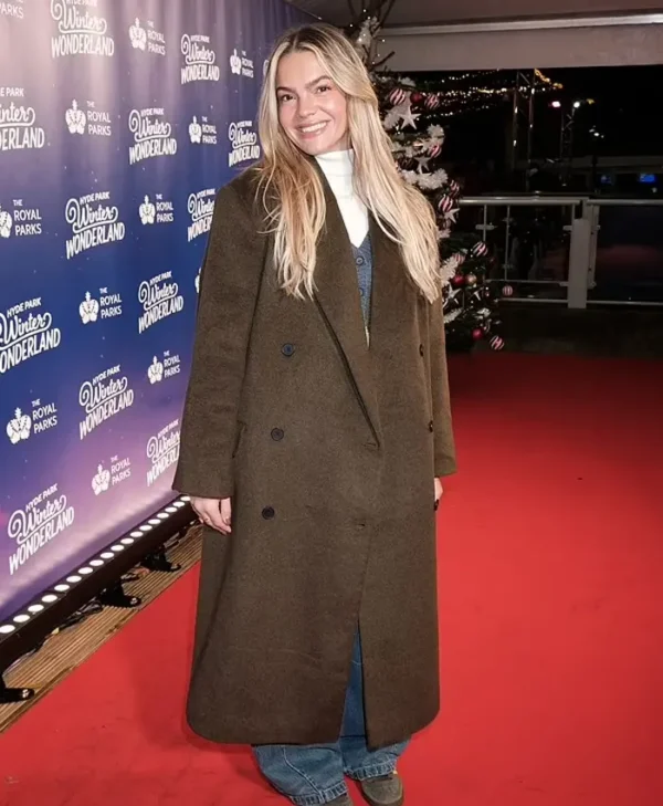 Louisa Johnson Brown Long Coat