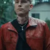 Machine Gun Kelly Lonely Road Brown Leather Jacket