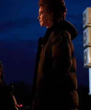 Magpie 2024 Daisy Ridley Black Puffer Coat