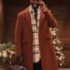 Meet Me Next Christmas Kofi Siriboe Brown Coat