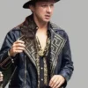 Megalopolis Shia LaBeouf Black Studded Jacket