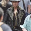 Megalopolis Shia LaBeouf Black Studded Jacket For Sale