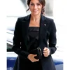 Meghan Markle London Engagement Black Blazer Front