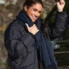 Meghan Markle Whistler Track Black Puffer Jacket Side