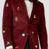 Mens-Christmas-Maroon-Blazer
