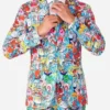 Mens-SpongeBob™-Frenzy-Printed-2-Piece-Suit-