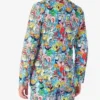 Mens-SpongeBob™-Frenzy-Printed-2-Piece-Suit-On-Sale