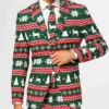 Mens-Suits-Green-Festive-Green-2-Piece-Suit
