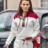 Michelle Keegan White Tracksuit Front