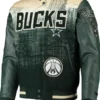 Milwaukee Bucks Pro Standard Green Remix Varsity Full-zip Jacket