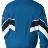Minnesota Timberwolves Captain Blue Satin Jacket Back