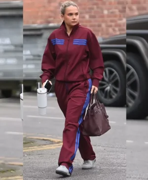 Molly Mae Red Fleece Tracksuit