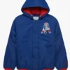 New England Patriots Blue Hooded Jacket