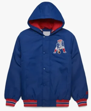New England Patriots Blue Hooded Jacket