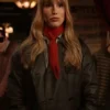Only Murders in the Building Helga Heino Black Leather Coat
