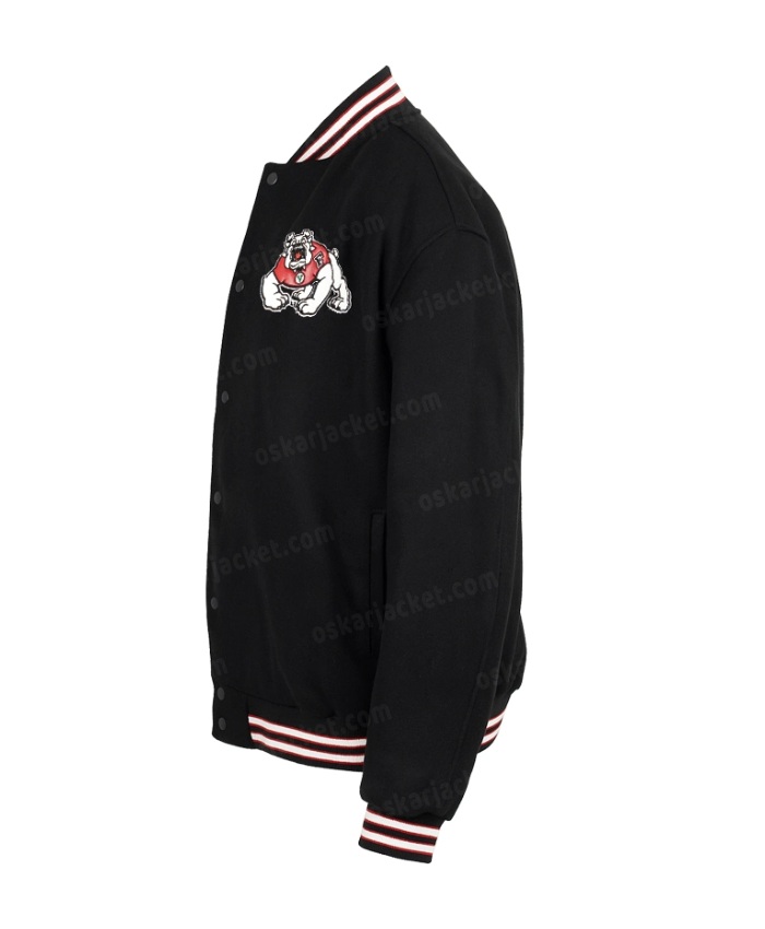 Black Fresno State Bulldogs Swingman Jacket
