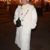 Perrie Edwards Winter Wonderland Fur White coat