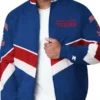 Philadelphia 76ers Captain Royal Varsity Satin Jacket