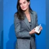 Queen Letizia Madrid Press Awards Grey Suit Half